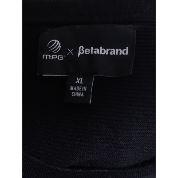 Mpg x Betabrand Black Ribbed Sleeveless Round Neck Split Hem Mini Dress Size XL - Picture 7 of 7